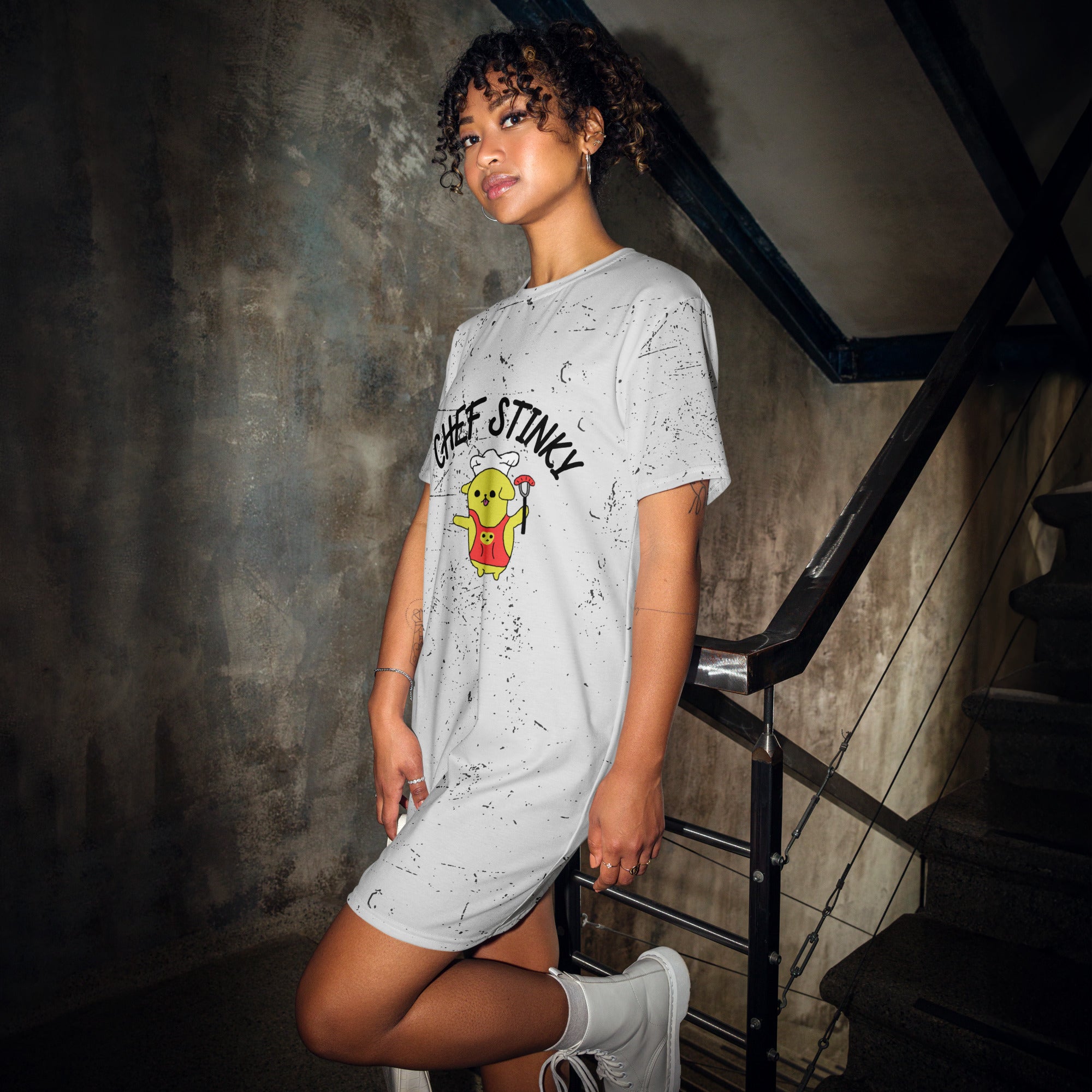 Grill Master Chef Stinky T-shirt dress – SCH-ART