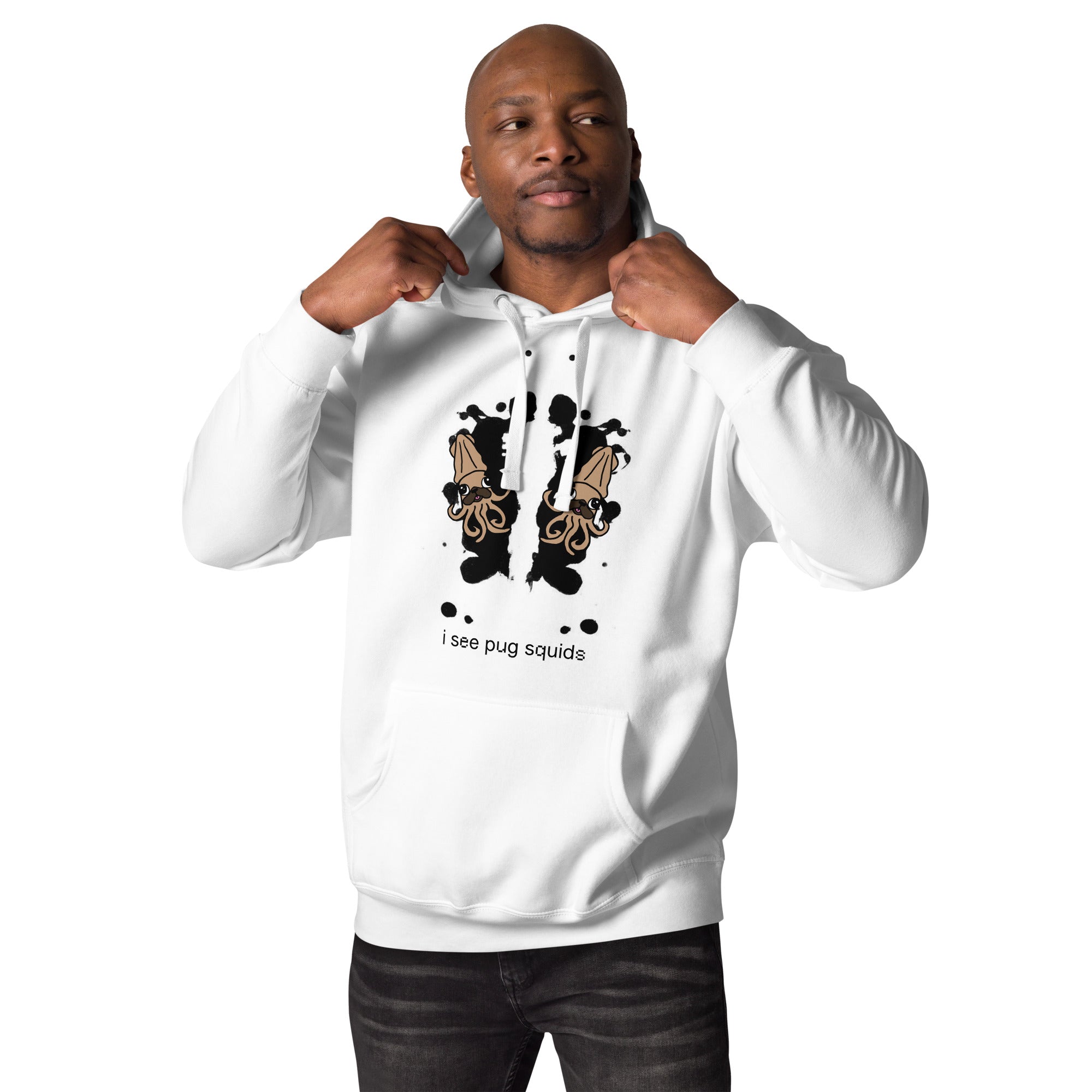 I See Pug Squids Rorschach Hoodie – SCH-ART